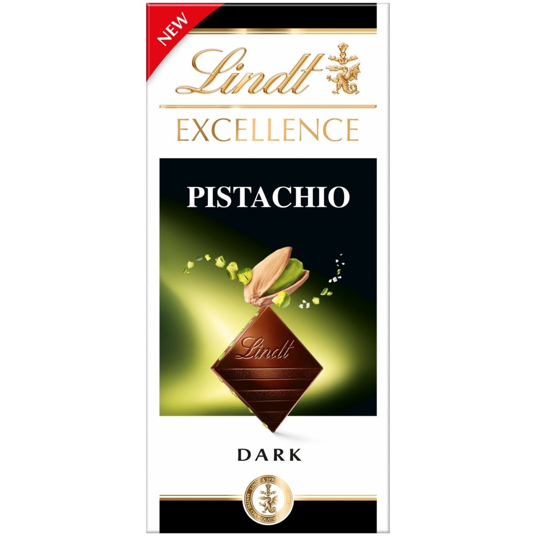 Lindt Excellence Dark Pistachio Bar 100g