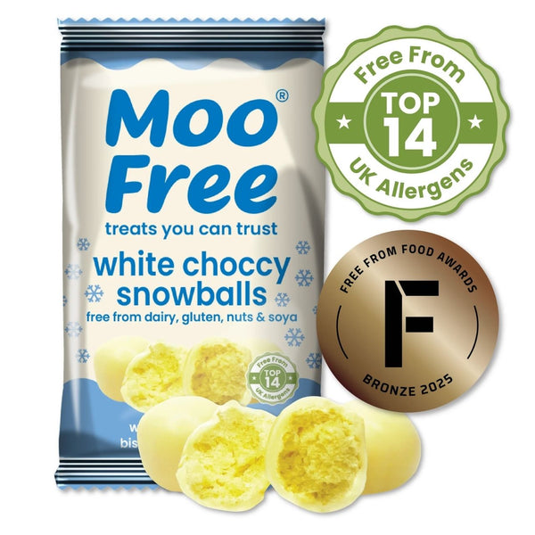 Moo Free White Choccy Snowballs 35g x 3