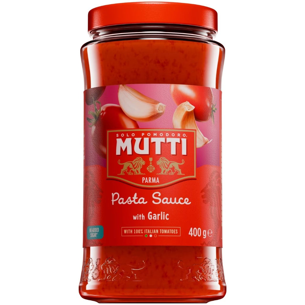 Mutti Pasta Sauce with Garlic 400g