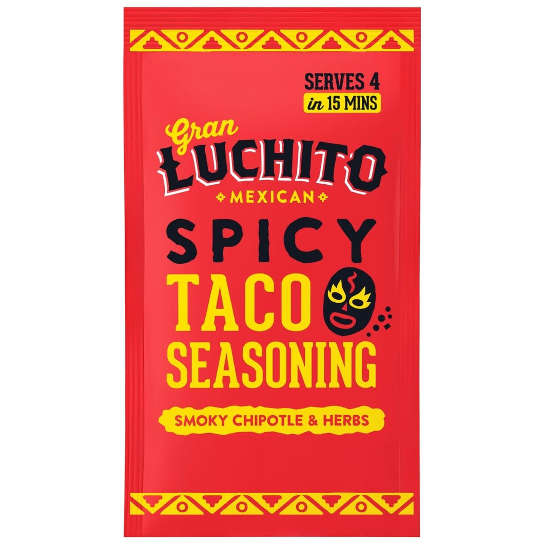 Gran Luchito Spicy Taco Mix Seasoning - Smoky Chipotle & Herbs 28g