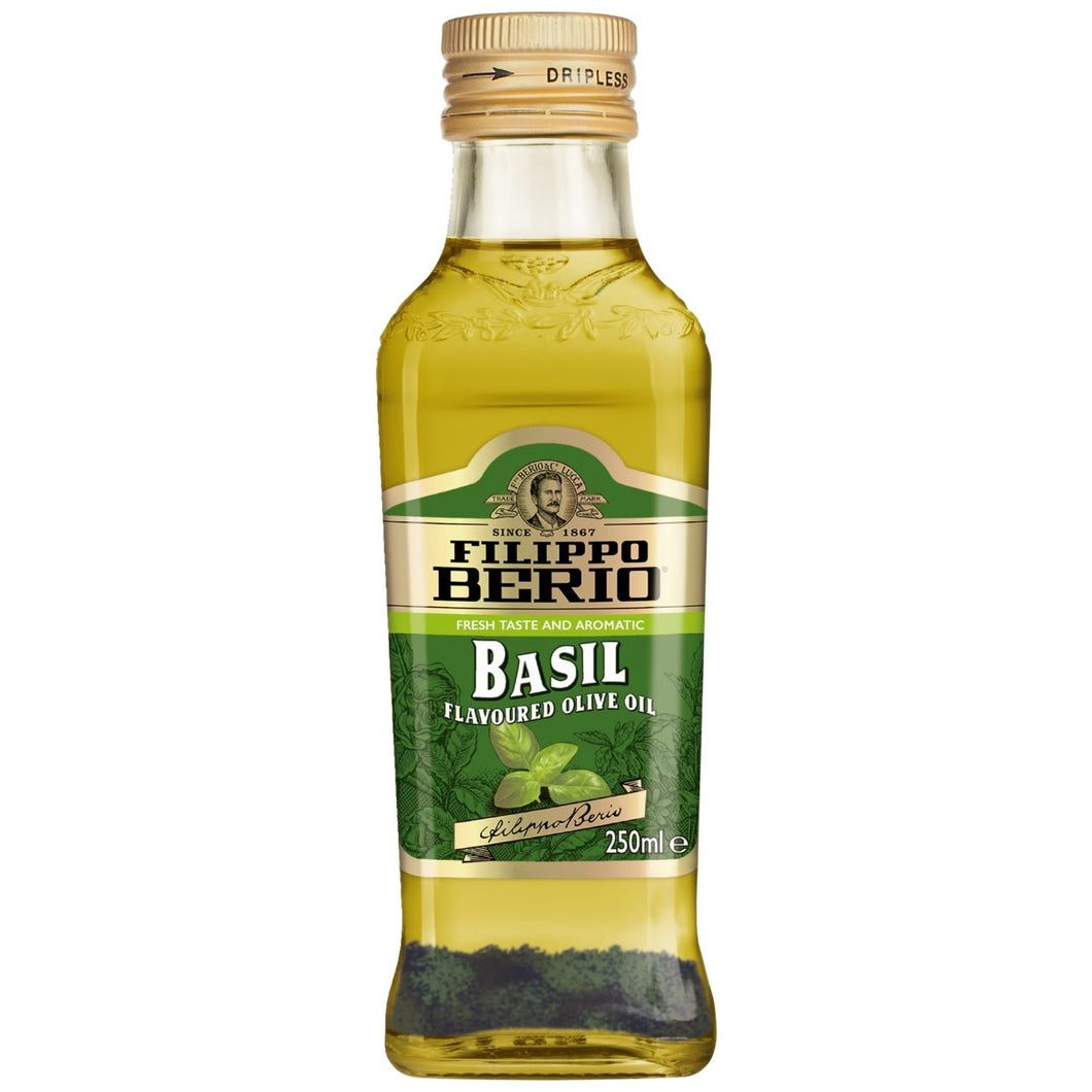 Filippo Berio Extra Virgin Olive Oil - Basil Flavoured 250ml