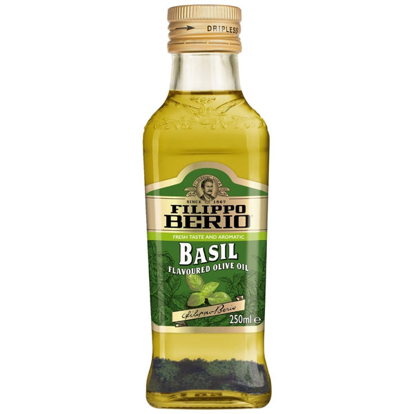 Filippo Berio Extra Virgin Olive Oil - Basil Flavoured 250ml