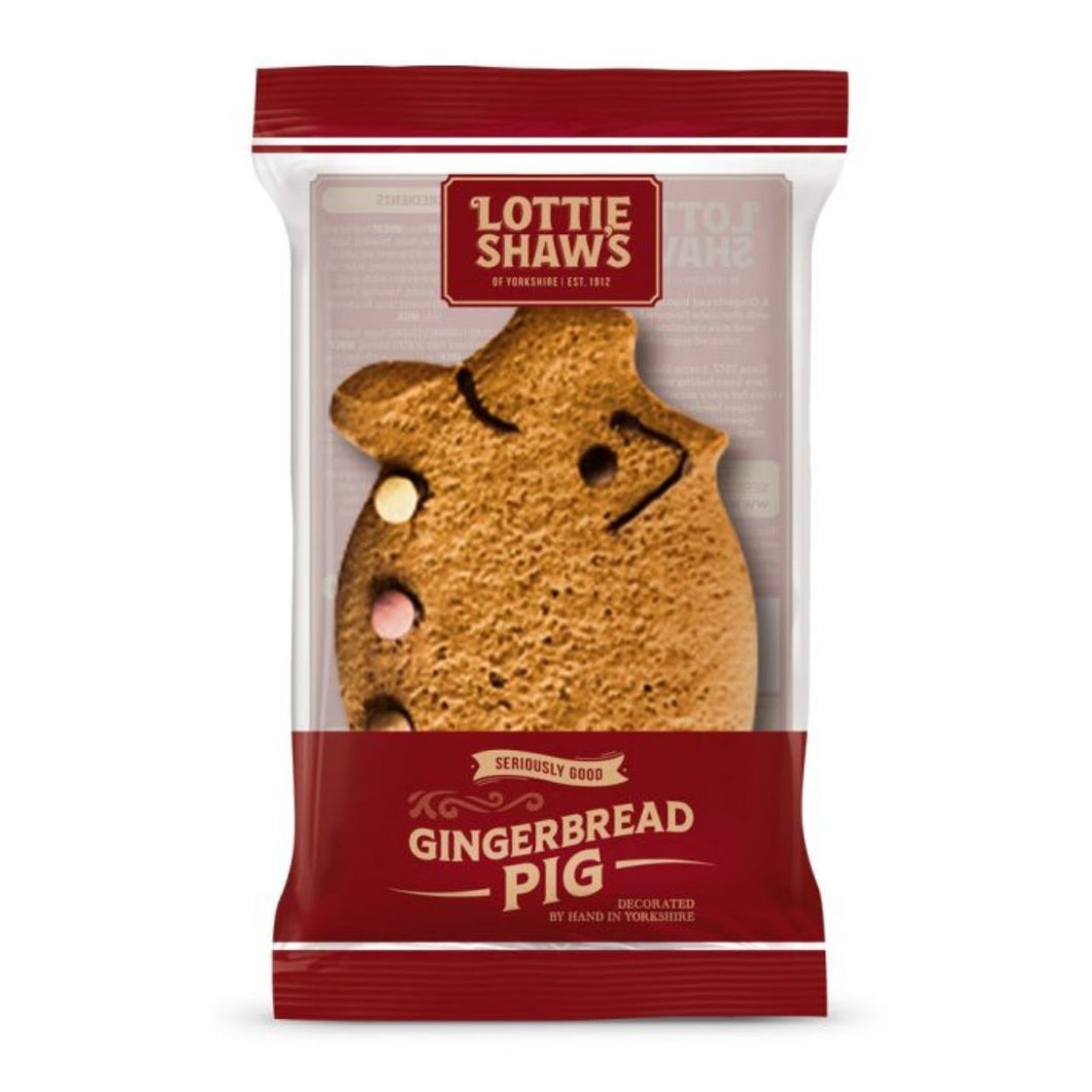 Lottie Shaw's Yorkshire Gingerbread Pig Biscuit 45g