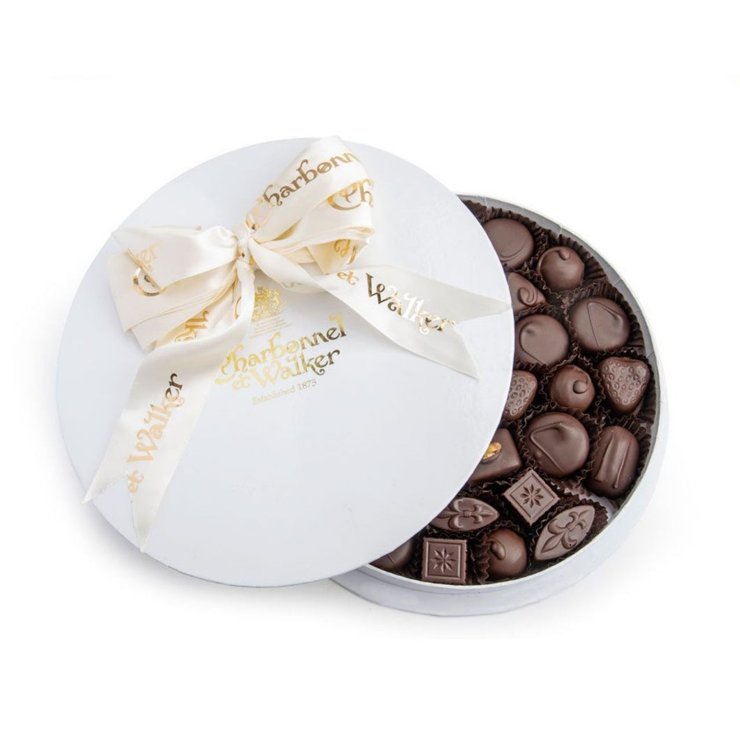 Charbonnel et Walker  Boite Blanche – Fine Dark Chocolate Selection 500g (without alcohol)