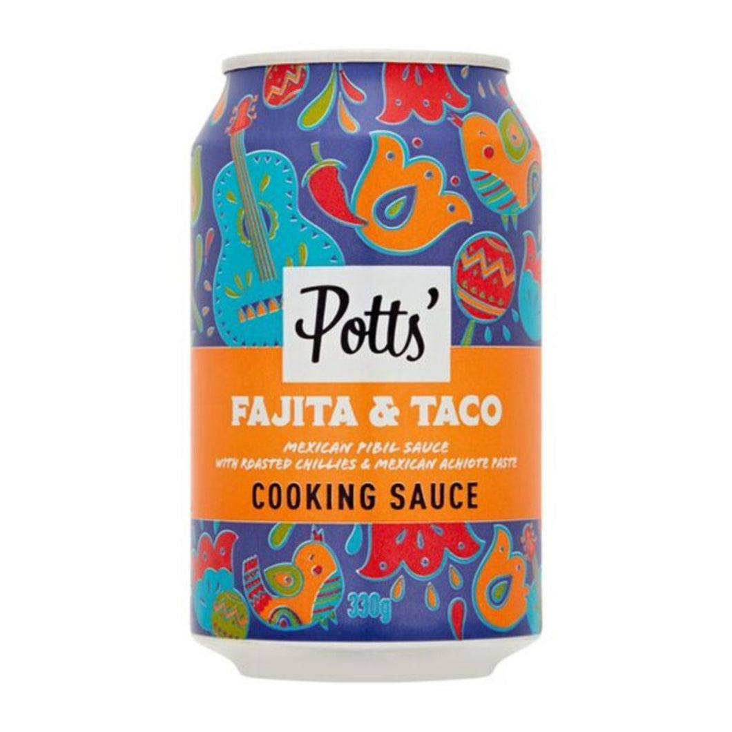 Potts Fajita & Taco Cooking Sauce Can 330g