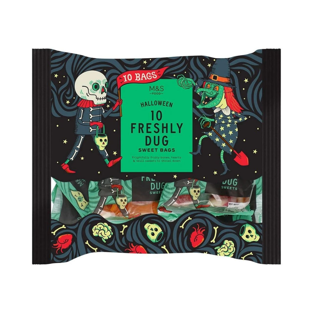 M&S 10 Freaky Fruity Sweet Bags 300g