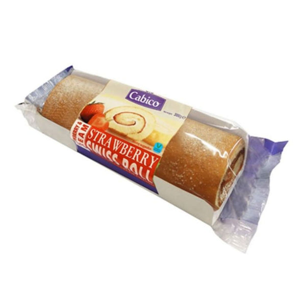 Cabico Strawberry Swiss Roll 300g