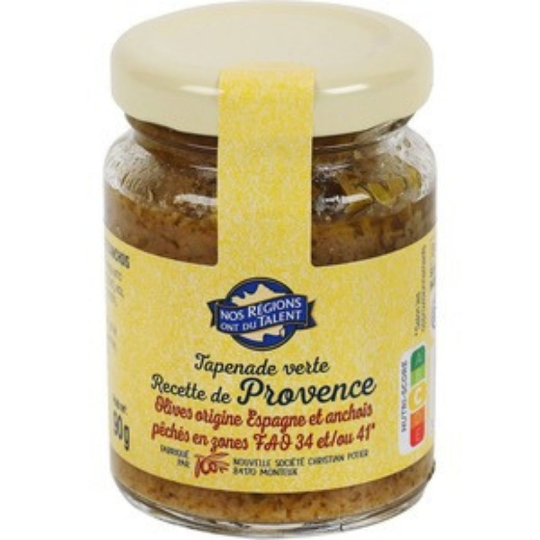 Nos Régions Tapenade Verte de Provence 90g