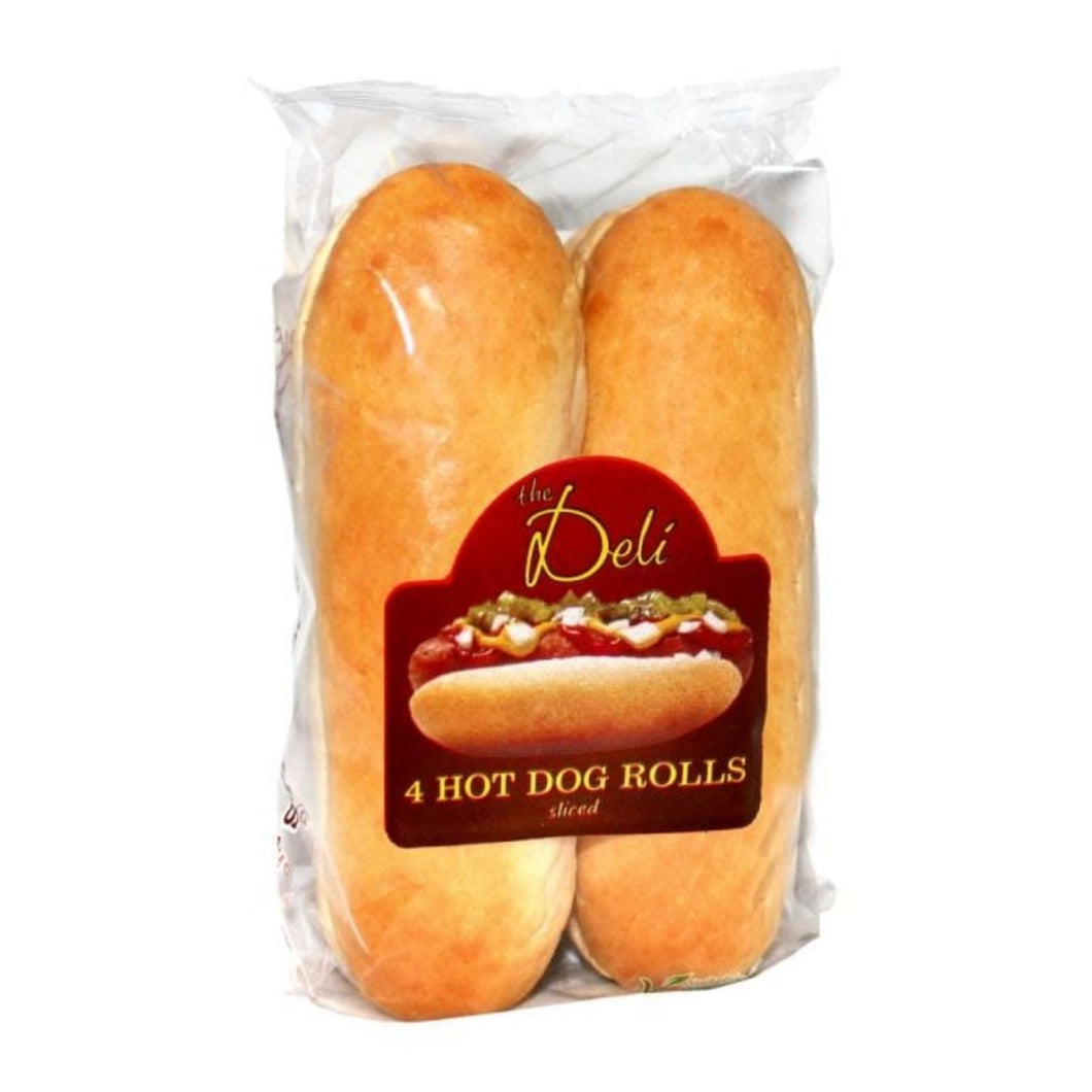 Deli Continental 4 Hot Dog Buns 250g