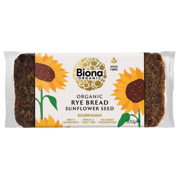 Biona Organic Rye Sunflower Seed Bread 500g
