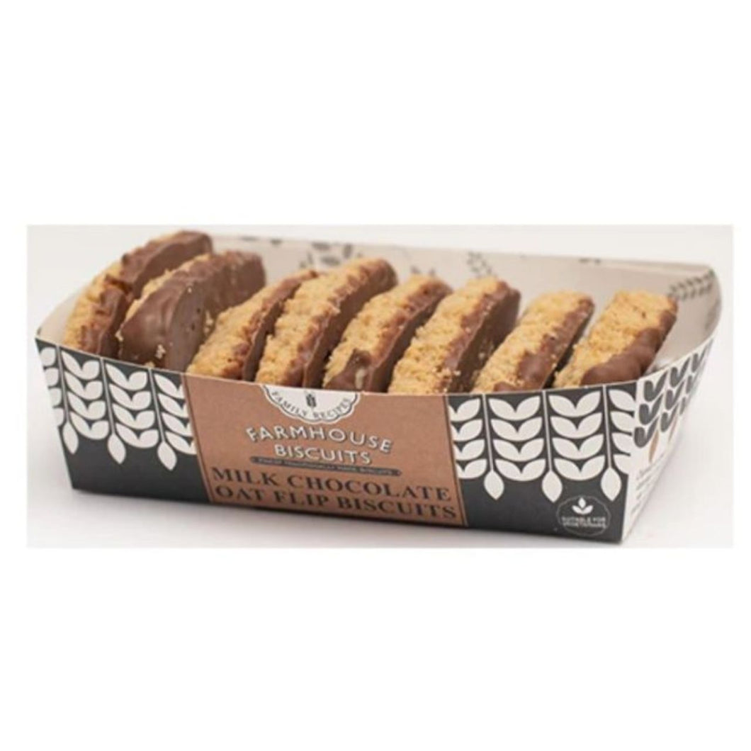 Farmhouse Biscuits Dark Chocolate Oat Flips 150g
