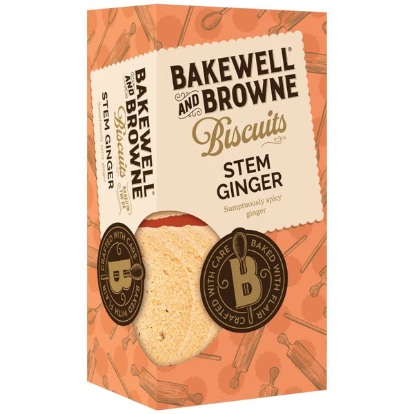 Bakewell And Browne Stem Ginger Biscuits 150g
