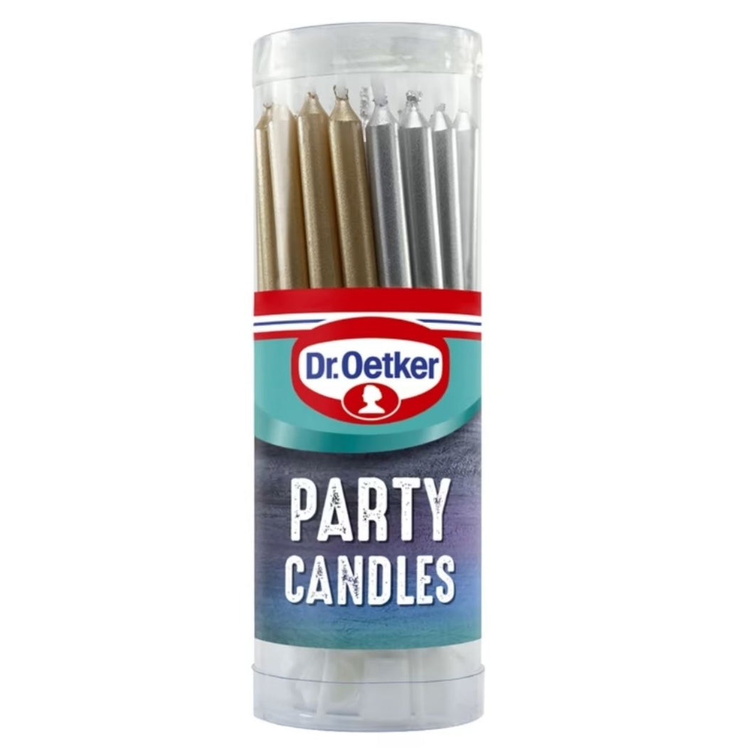 Dr. Oetker Party Candles - Assorted Designs 18s