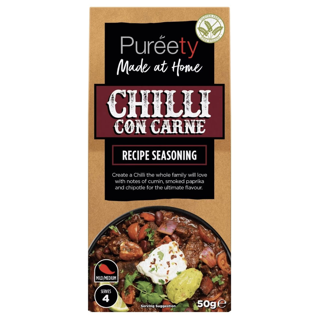 Pureety Chilli con Carne Recipe Seasoning 50g