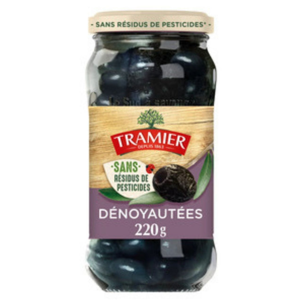 Tramier Greek Style Black Olives, Whole 220g