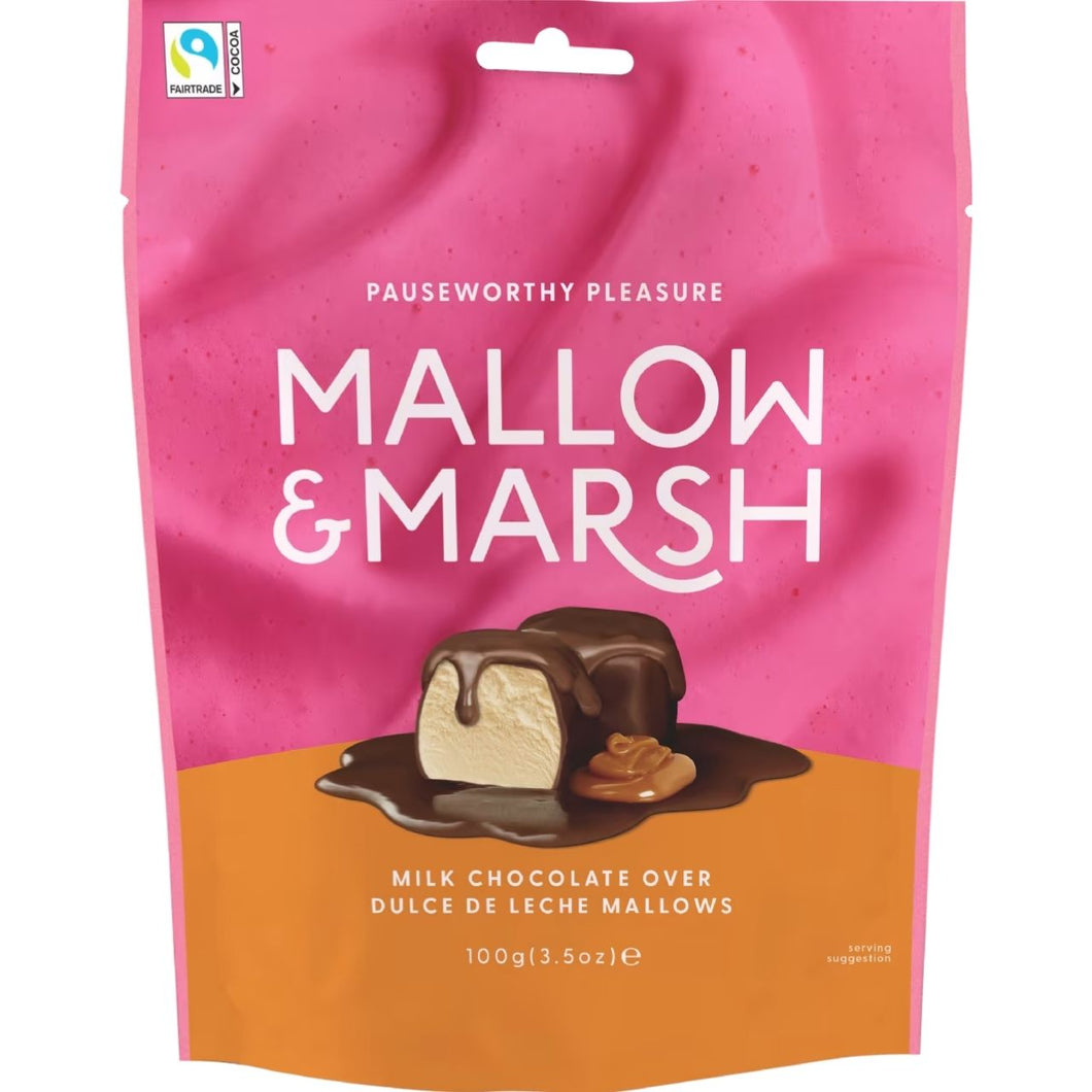 Mallow & Marsh Milk Chocolate over Dulce de Leche Mallows - Bag 100g