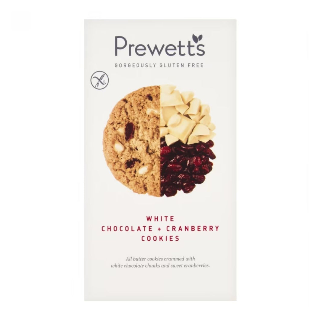 Prewett's Gluten Free White Chocolate & Cranberry Cookies 150g