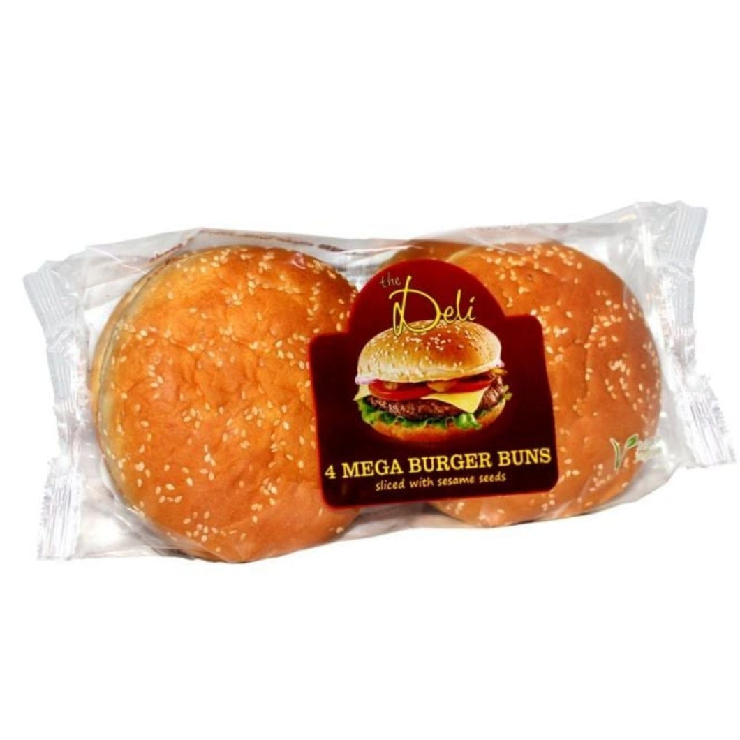 Deli Continental 4 Mega Burger Buns 300g