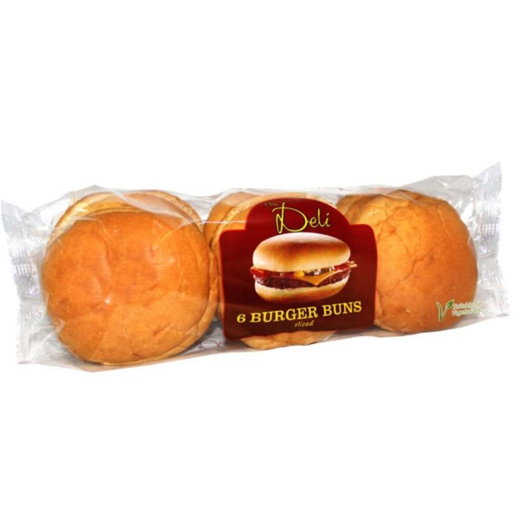 Deli Continental 6 Plain Burger Buns 300g