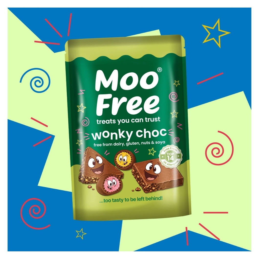 Moo Free Wonky Choc Orange Flavoured Cocoa Bars 500g