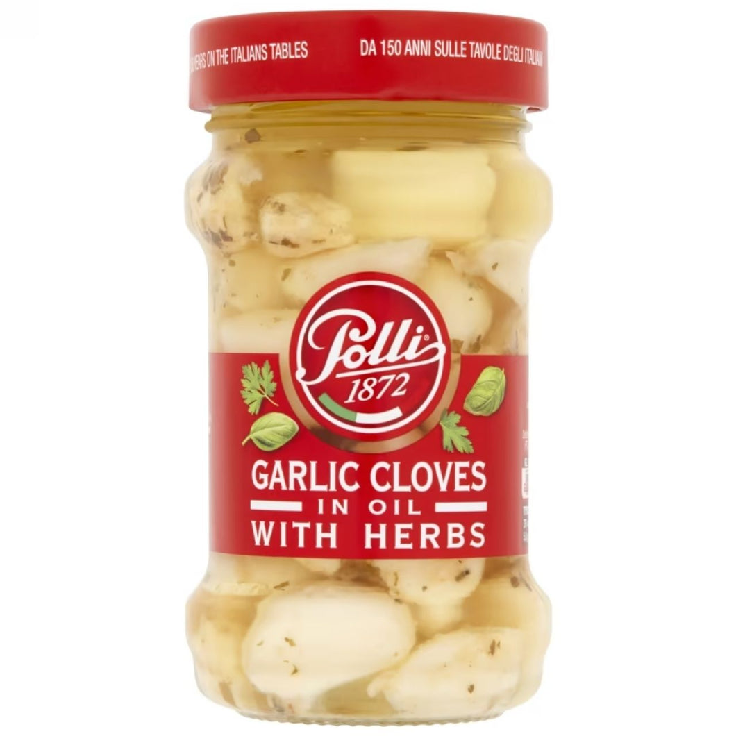 Polli Garlic Cloves with Herbs in Oil 190g