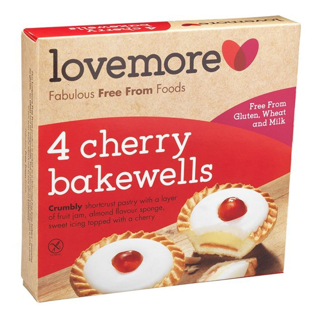 LovemLovemore Cherry Bakewell Tarts 190gore 5 Iced Lemon Cake Slices 180g