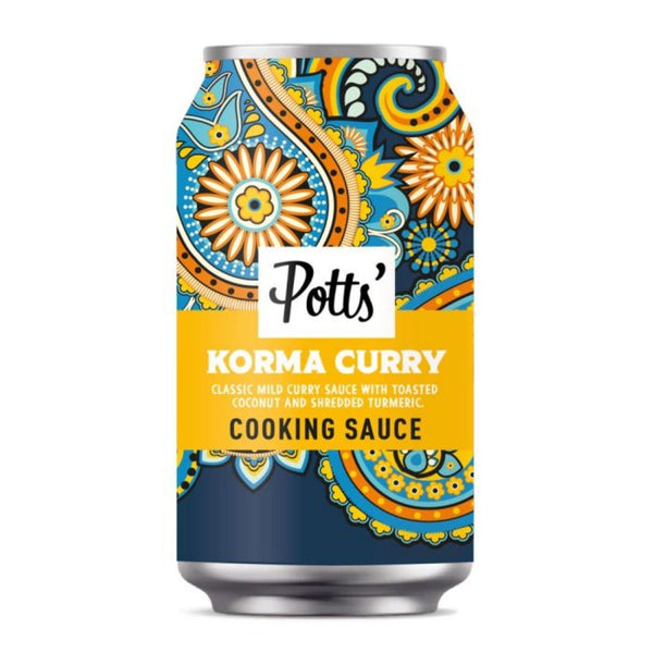 Potts Korma Curry Sauce Cooking Sauce Can 330g