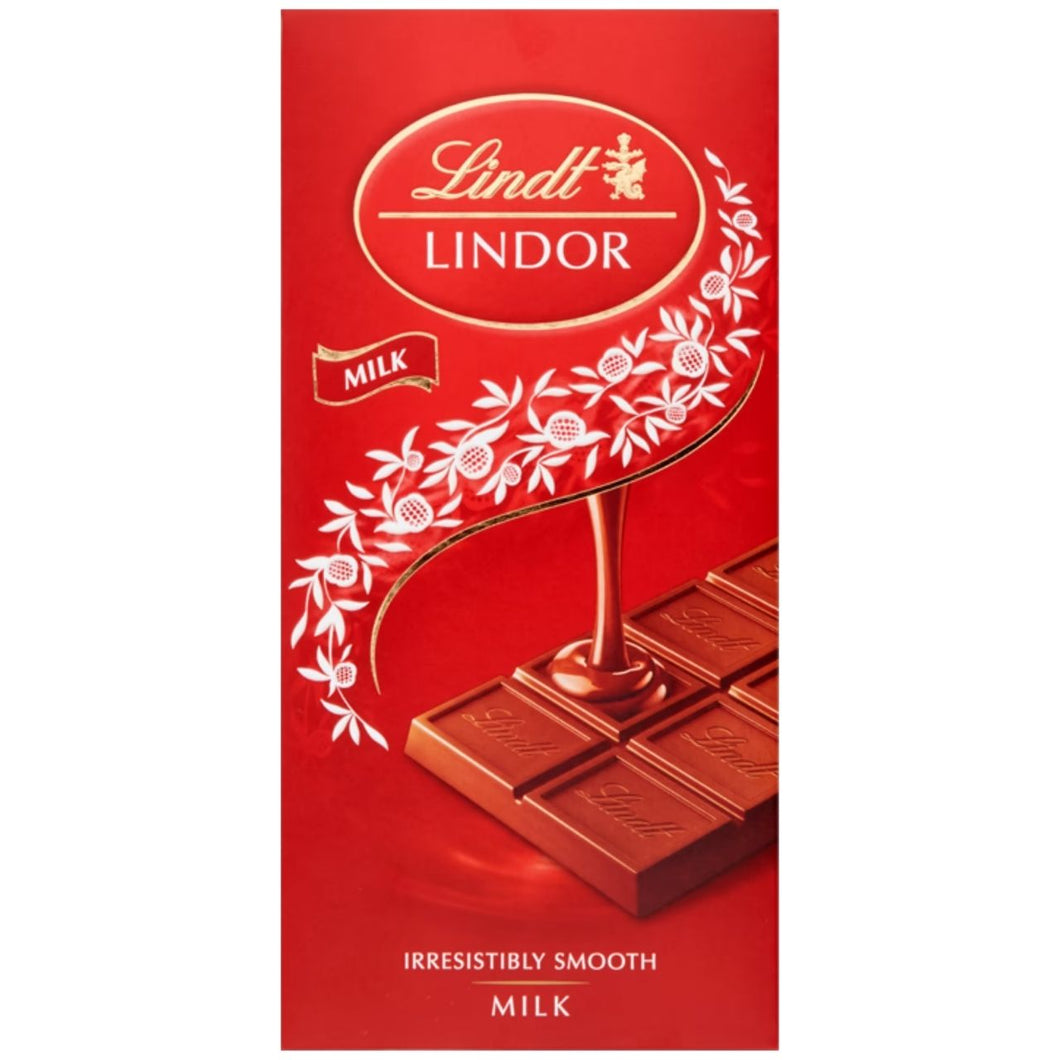 Lindt Lindor Bar Milk 100g