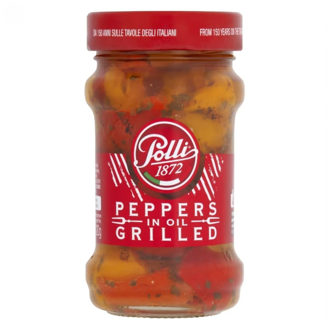 Polli Grilled Peppers in Oil 190g
