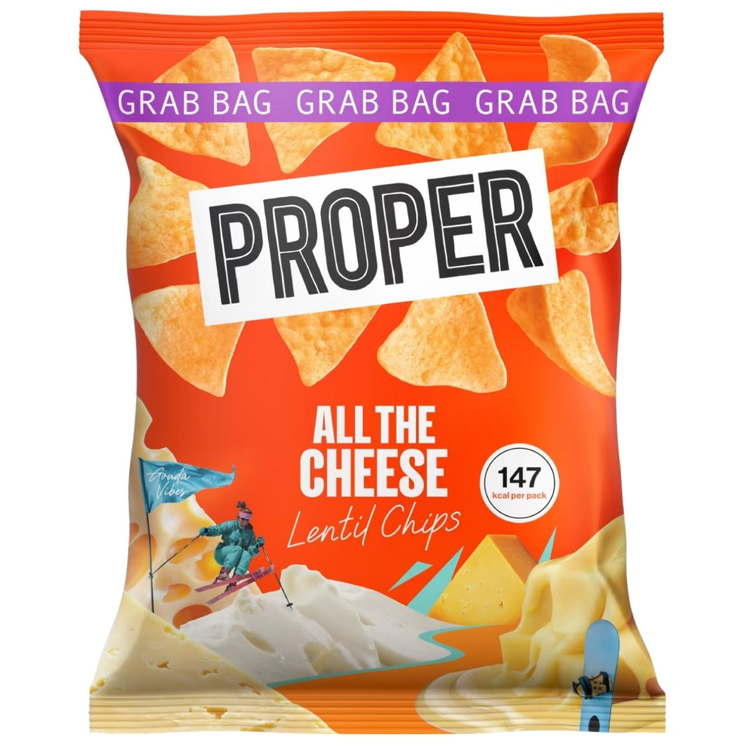 Proper Chips - All the Cheese Lentil Chips Grab Bag 31g