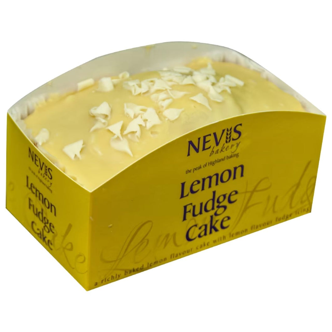 Nevis Bakery Iced Lemon Fudge Cake 400g
