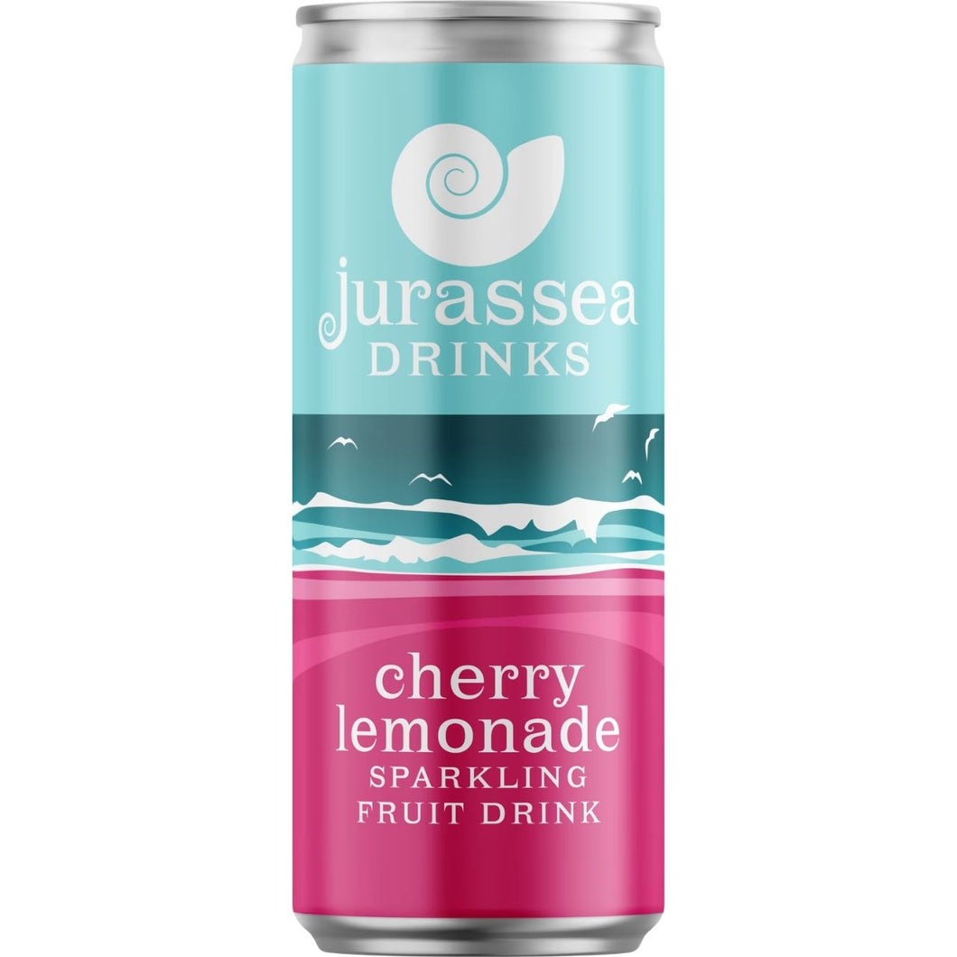 Jurassic Drinks Cherry Lemonade Sparkling Fruit Drink - Can 250ml