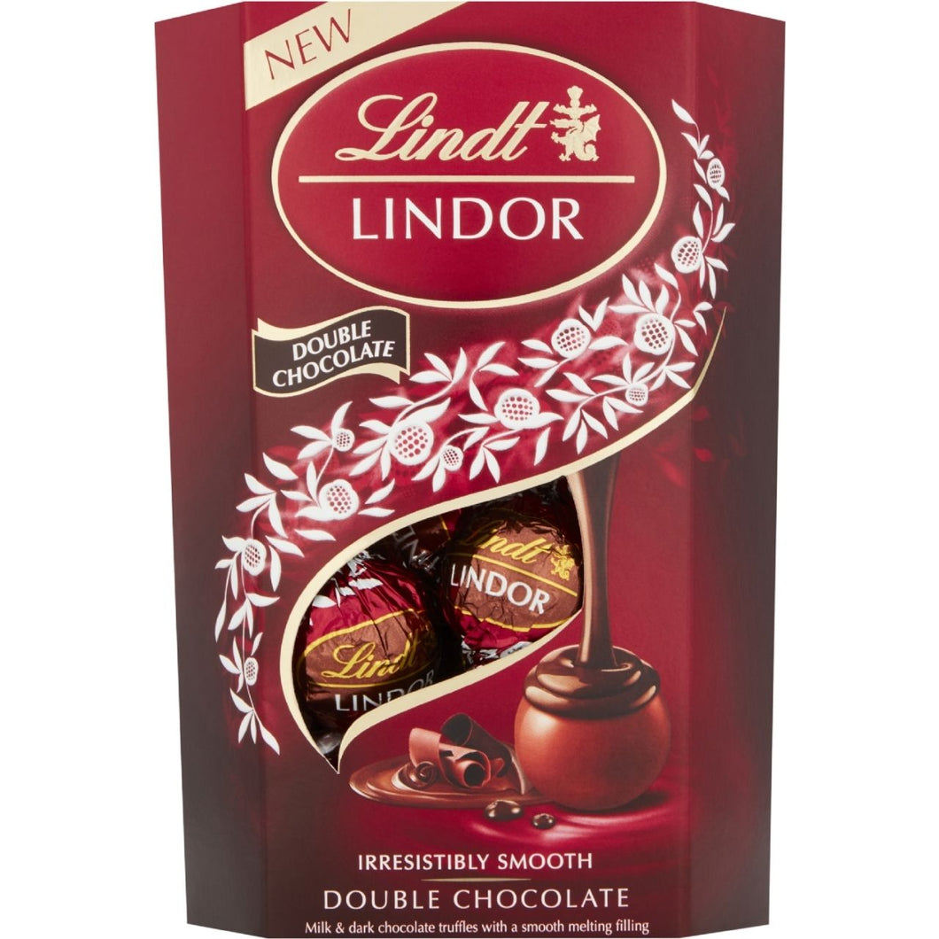 Lindt Lindor Double Chocolate Cornet 200g