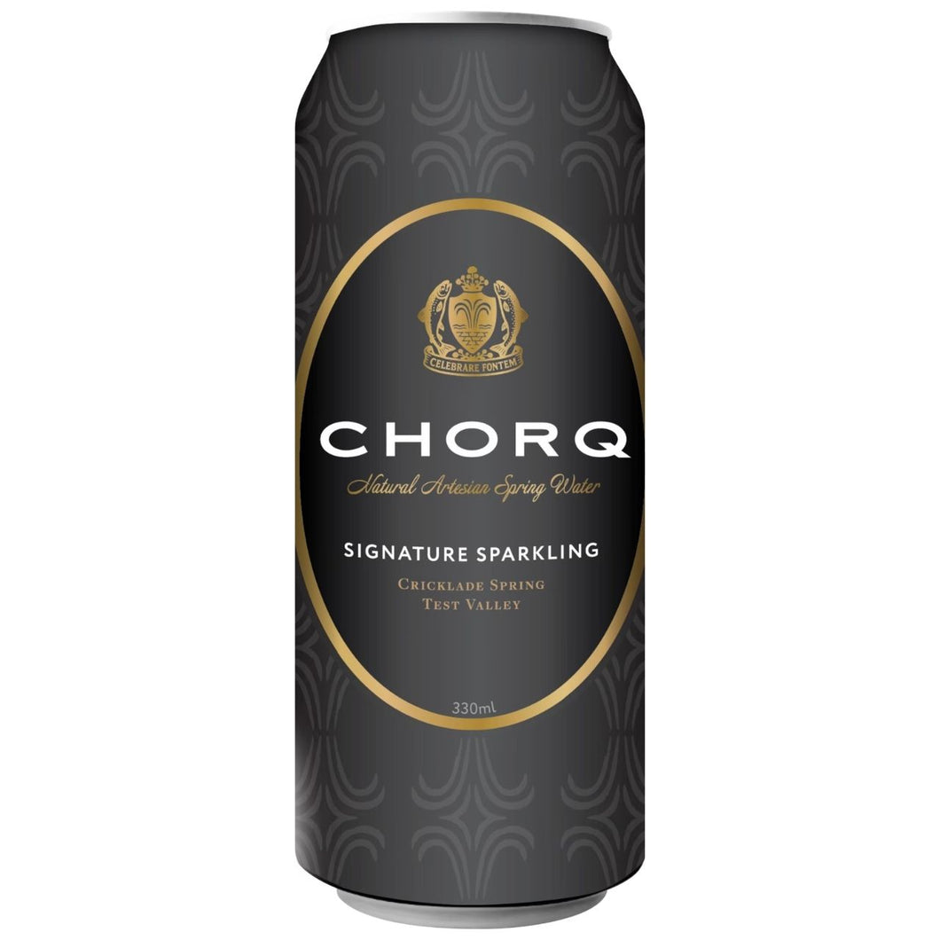 Chorq Natural Artesian Spring Water - Signature Sparkling Can 330ml