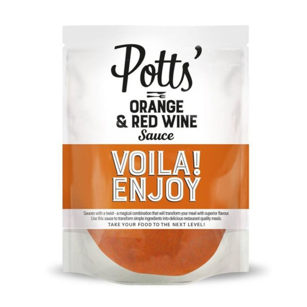 Potts Orange & Red Wine Pour Over Sauce 250g