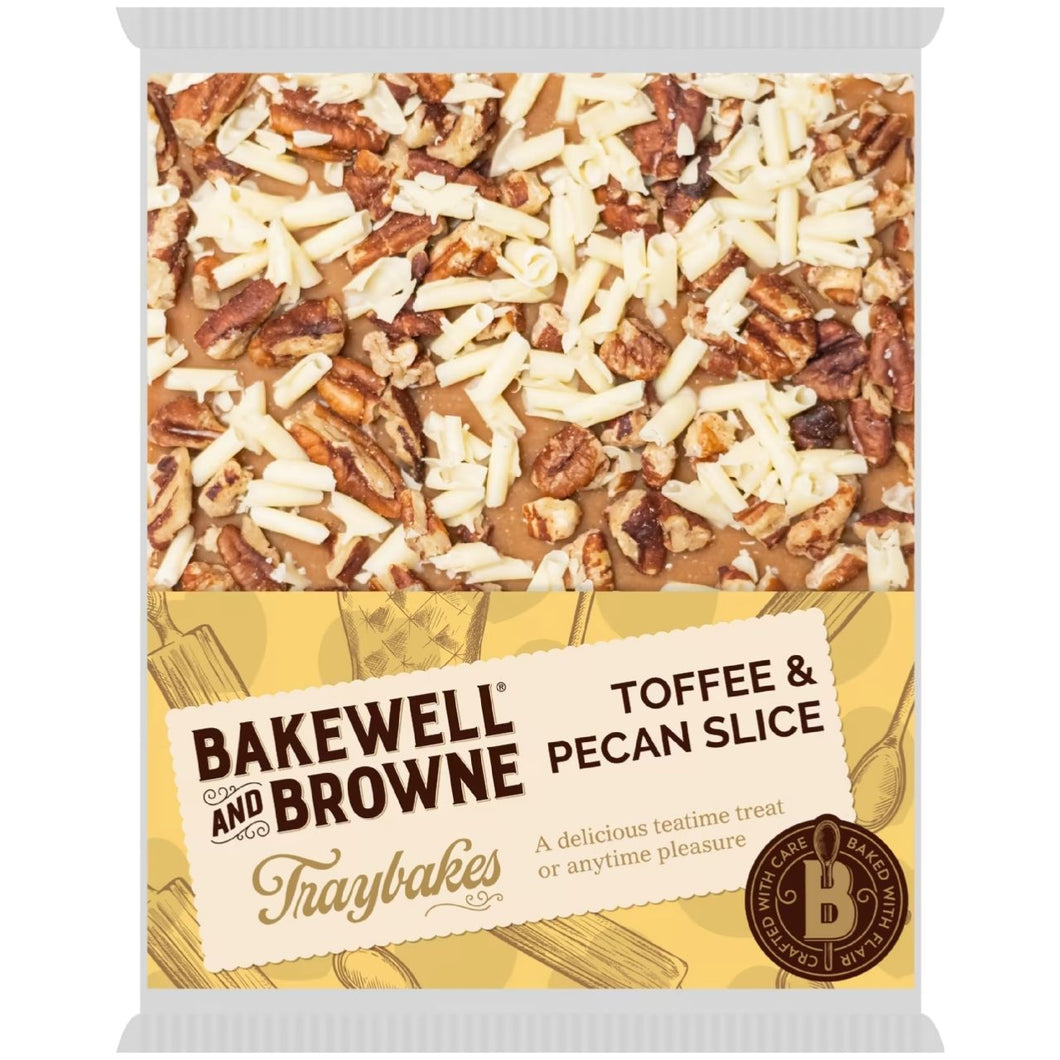 Bakewell And Browne Traybakes - Toffee & Pecan Slice 350g