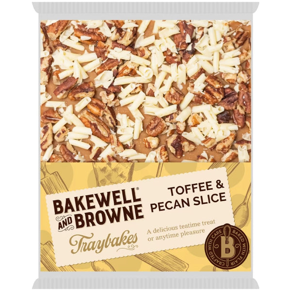 Bakewell And Browne Traybakes - Toffee & Pecan Slice 350g