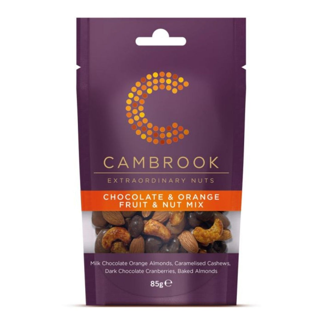 Cambrook Chocolate and Orange Fruit & Nut Mix 85g