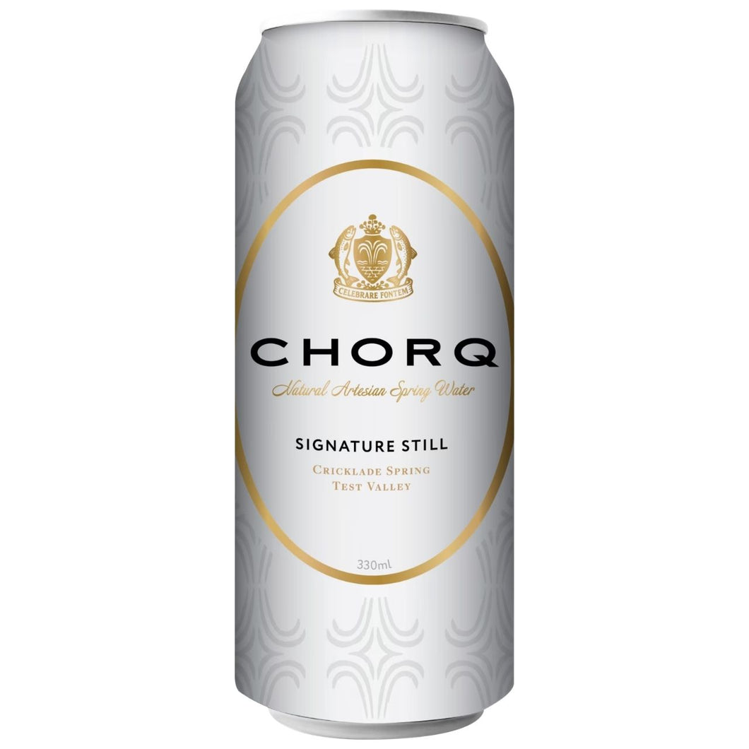 Chorq Natural Artesian Spring Water - Signature Still Can 330ml