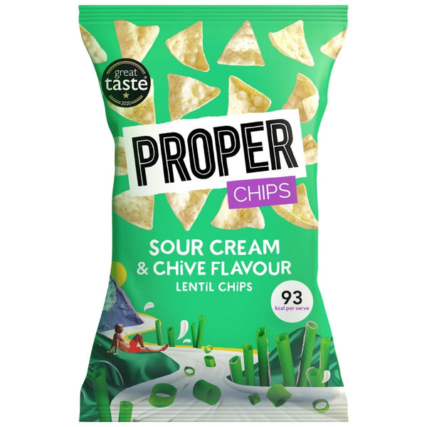 PROPER Sour Cream & Chives Lentil Chips 85g