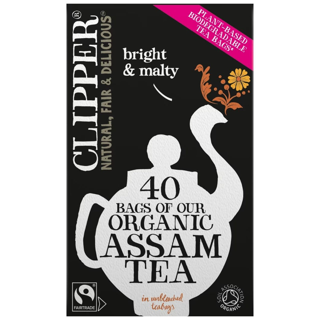 Clipper 40 Organic Assam Teabags 100g
