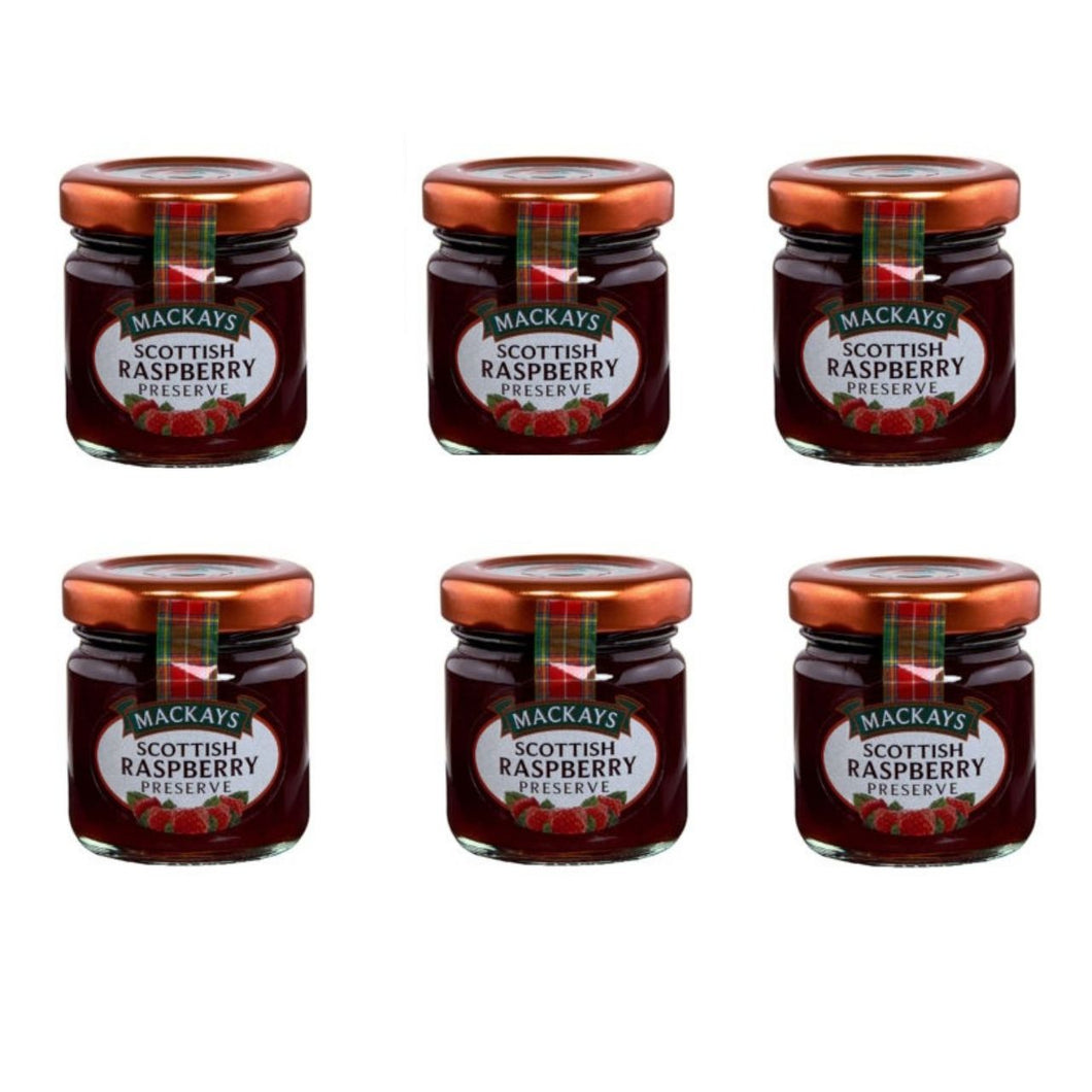 Mackays Mini Raspberry Mini Jar 42g, Pack of 6