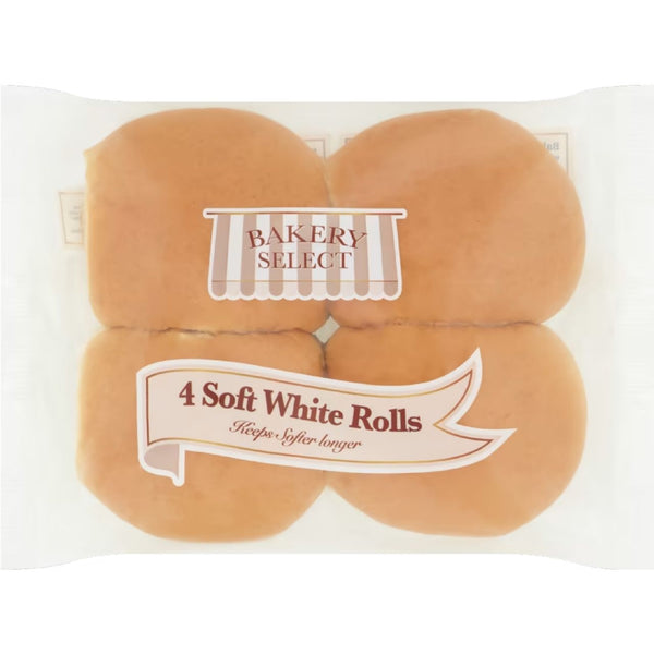 Bakery Select 4 Soft White Rolls