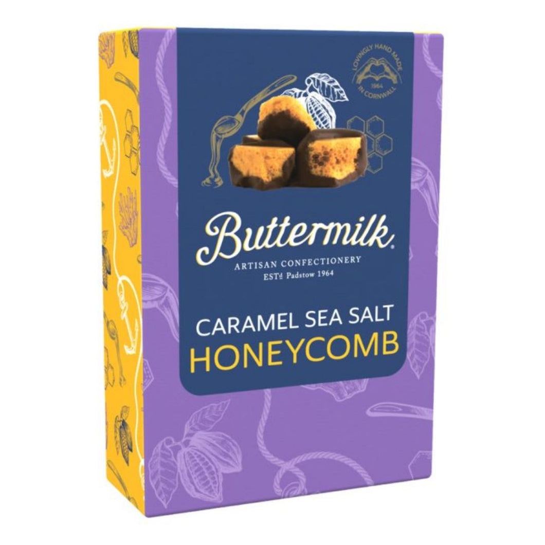 Buttermilk Dark Chocolate Coated Sea Salt Caramel Honeycomb Sharing Box 150g