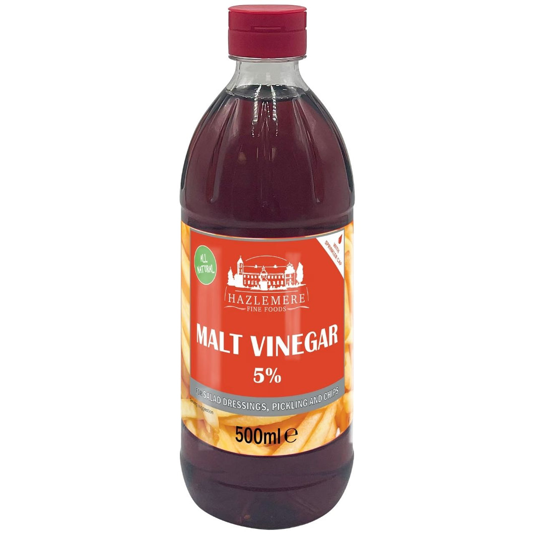 Hazlemere Fine Foods Malt Vinegar 5% 500ml