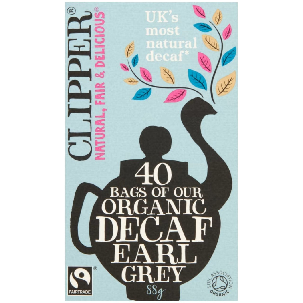Clipper 40 Organic Decaf Earl Grey Teabags 88g