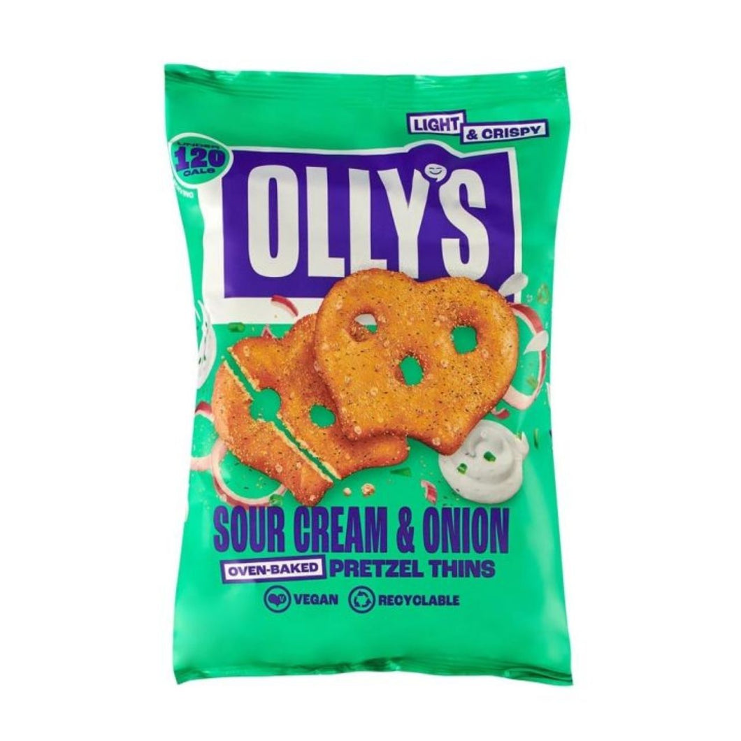 Olly's Vegan Sour Cream & Chives Pretzel Thins 140g