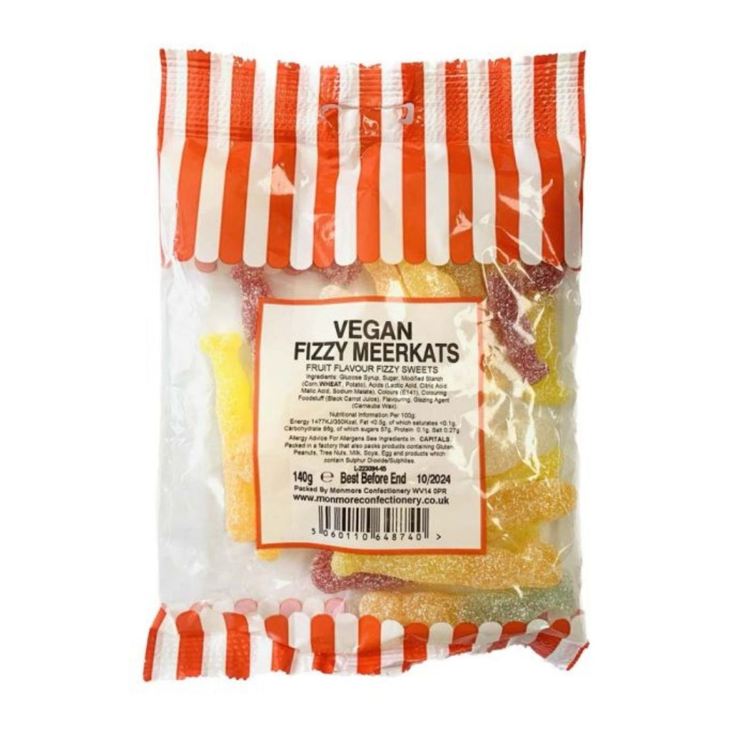 Monmore Vegan Fizzy Meerkats 140g