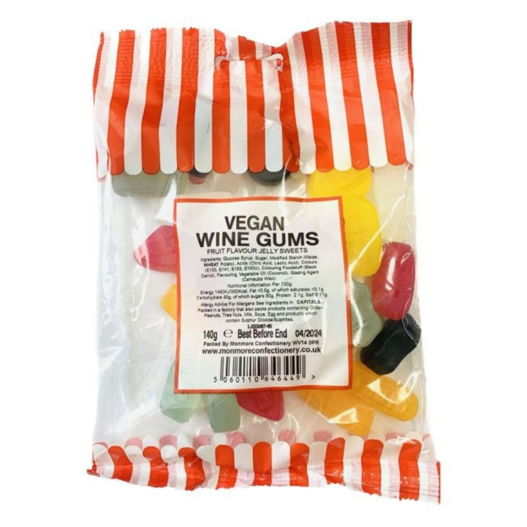 Monmore Vegan Wine Gums  140g