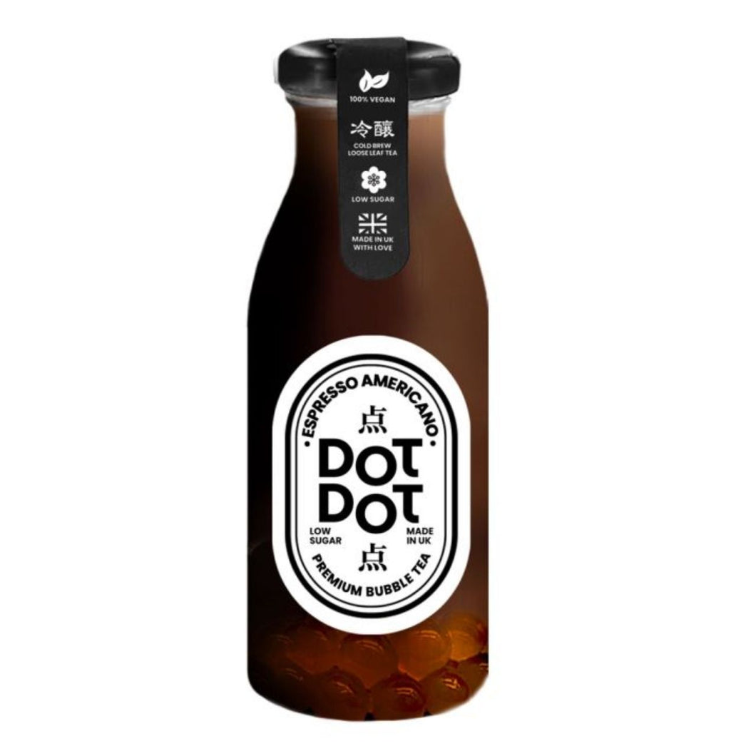Dot Dot Cold Brew Amerciano Bubble Coffee Glass Bottle 250ml